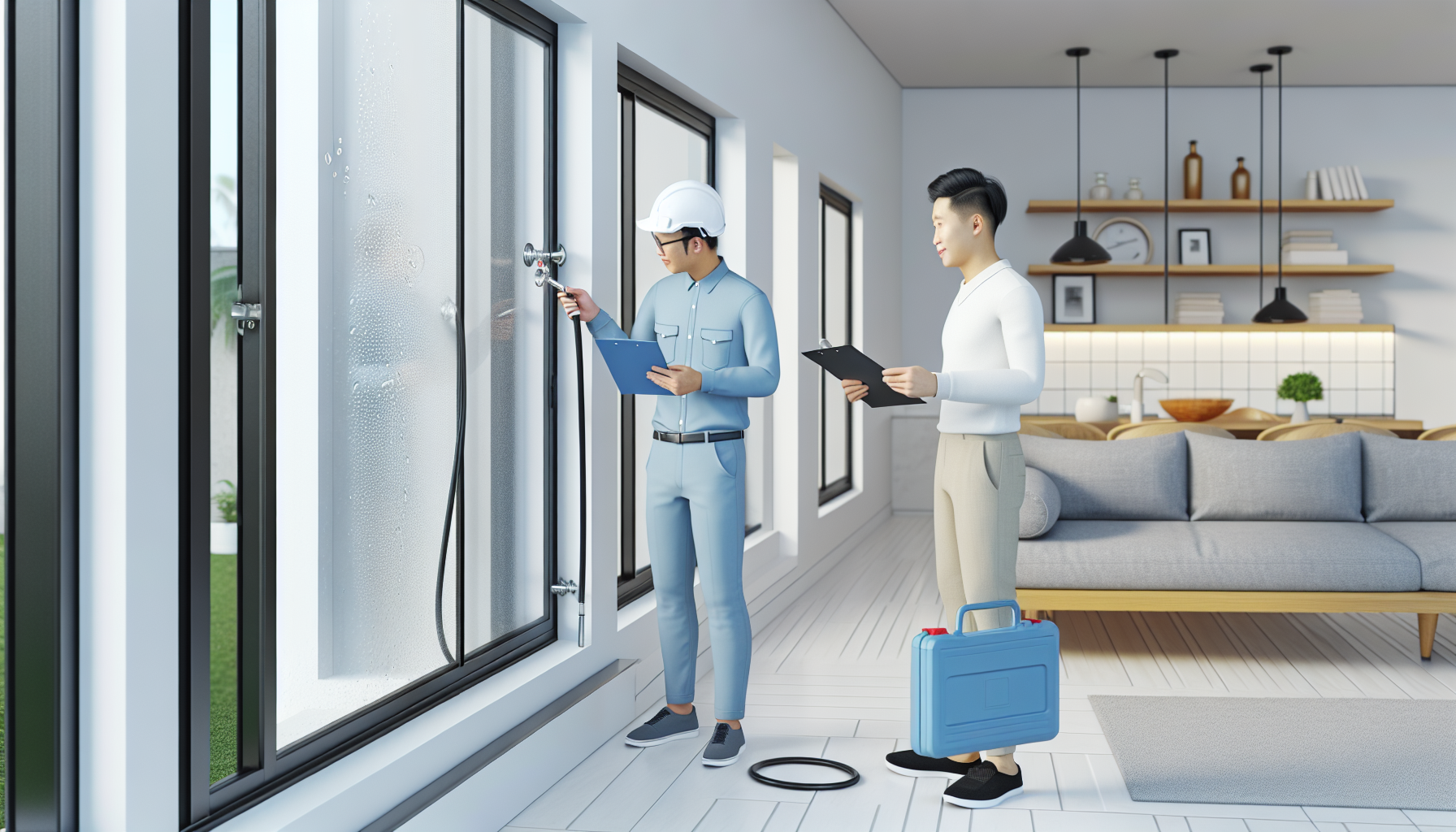 預防裝潢蟑螂的平台：鋁窗驗收防颱與窗框漏水測試