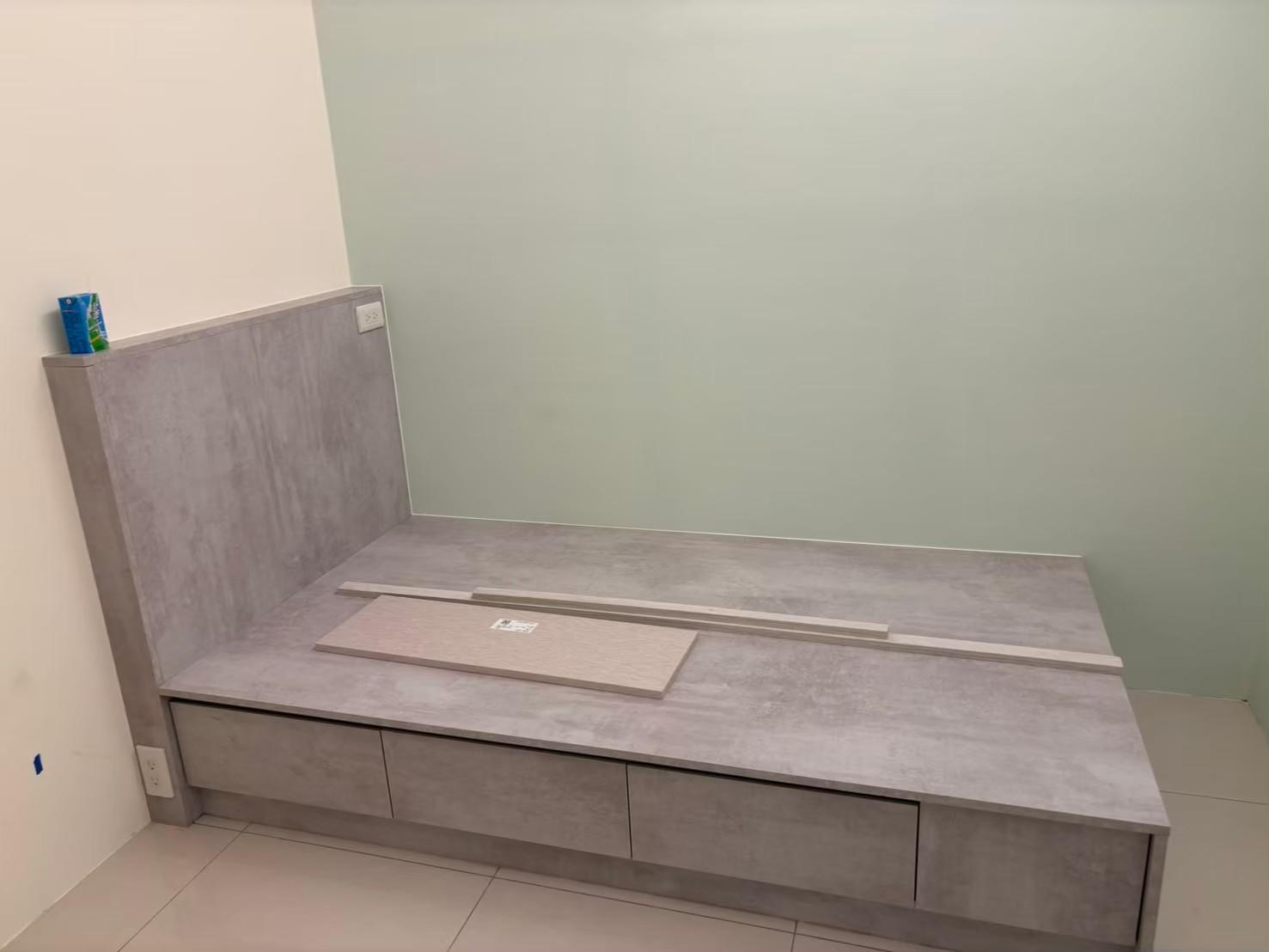 系統床組安裝完成